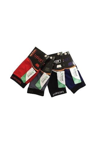 Tatkan 4'lü Karışık Renkli Likralı Penye Erkek Boxer Çok Renkli