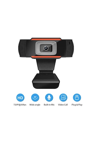 Ximistore9 Q8 Usb Web Kamerası, 720p Hd Görüntü, Mikrofonlu, Bilgisayar İçin Kolay Kurulum