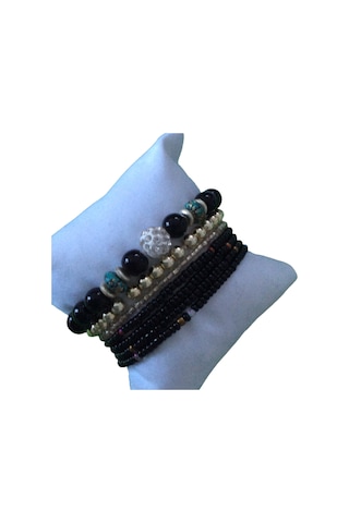 Parlak Renk Çoklu Boncuk Bileklik Çok Renkli