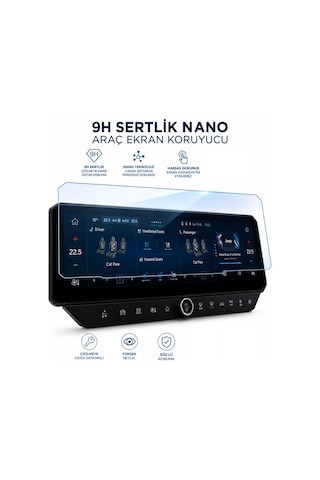 Jeep Compass Ekran Koruyucu 16 İnç Multimedya Parlak Nano