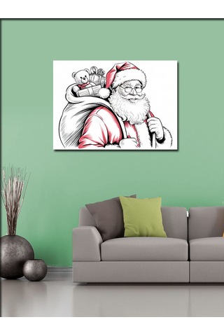Kanvas Tablo Noel Baba Ve Hediyeler