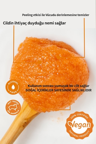 Lucille %100 Vegan Mandalina Aromalı Vücut Scrub 250 ML