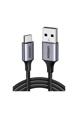 A Usb-a Usb-c Örgülü Şarj Ve Kablosu 25 Santimetre Siyah 60124 Diğer