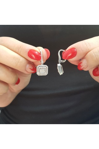 Lova 1,03 Karat Baget Pırlanta Küpe - 3030054