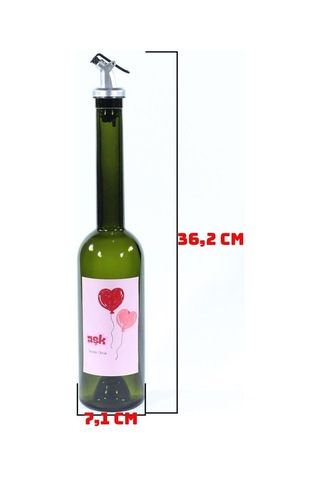 Sevgililer Günü Konseptli Sosluk Siyah 500 Ml Akıtıcılı Kalp Balonlar Koyu Yeşil