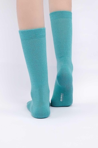 Mısırlı Kadın %10 Gümüş Madeni İçerikli Mavi Soket Çorap M 78000 M Mavi