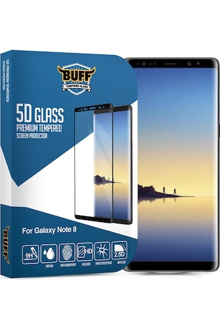 Buff Galaxy Note 8 İle Uyumlu 5d İle Uyumlu Glass Ekran Koruyucu