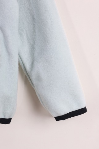 Monox Çocuk Lastik Manşetli Fermuarlı 3 Cepli Unisex Polar Ceket Su Yeşili