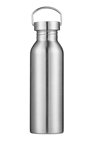 Suntek Paslanmaz Çelik Spor Su Şişesi Bisiklet Yürüyüş 750 ML Gri