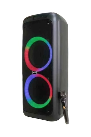 Büyük Boy Kablosuz Mikrofonlu Hoparlör Şarjlı Bluetooth Karaoke Speaker Ses Bombası
