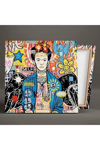 Efsane Ressam Sokak Sanatı Grafiti Kare Hd Baskı Kanvas Tablo