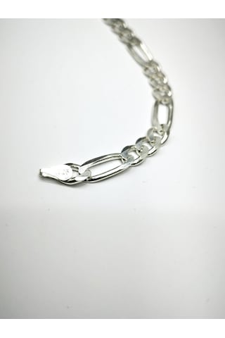 Omar Silver Erkek Figaro Gümüş Bileklik 6,5 Mm