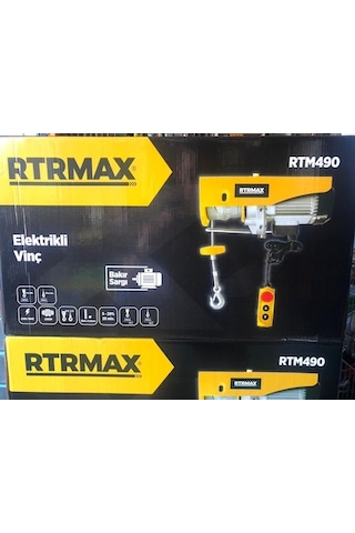 Rtrmax RTM490 600/1200 kg 1900 W Bakır Sargı Elektrikli Vinç