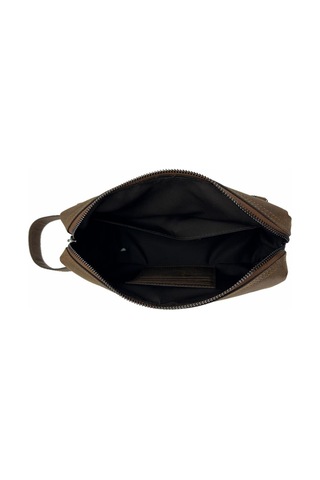 Çanta Yurdu Hakiki Deri Ca253 Dopp Kit El Çantası Tigon Taba Kahverengi