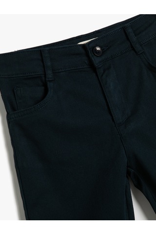 Koton Chino Pantolon Cepli Pamuklu Lacivert 4wkb40014tw 4WKB40014TW705 Lacivert