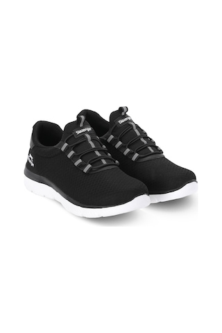 Slazenger Flex Fıt I Kadın Siyah / Beyaz Koşu & Yürüyüş Spor Ayakkabısı Beyaz - Siyah