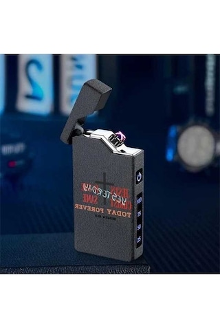 Trendooze Gaojunshop01 Usb-c Şarjlı Rüzg. Geçirmez Çakmak, 2. Adet Siyah Siyah