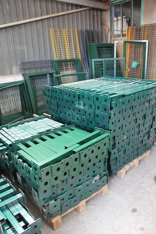 Panel Çit Diregi Aksesuarlı- -200cm- Yeşil Renk