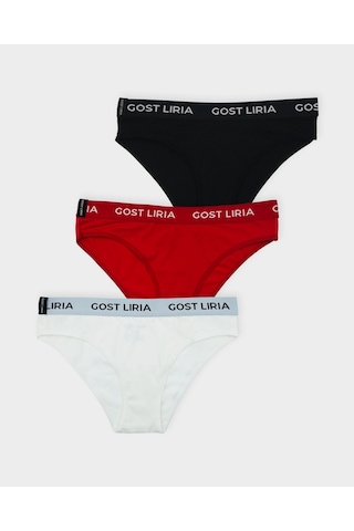 Gost Liria Powder Trio Kadın Slip 3 Lü Paket - Çok Renkli Çok Renkli