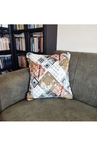 Ju Yaratıcı Tasarım Biyeli Yastık Kırlent Kılıfı Desenlı 45x45