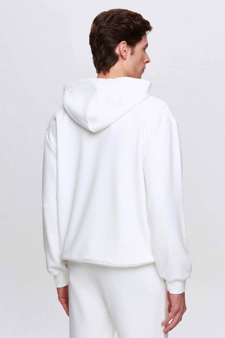 D's Damat Relaxed Fit Ekru Baskılı Sweatshirt 3ECE24ORT0240 Ekru