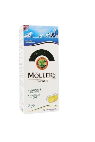 Möllers Omega 3 Balık Yağı Şurubu Limon Aromalı 250Ml