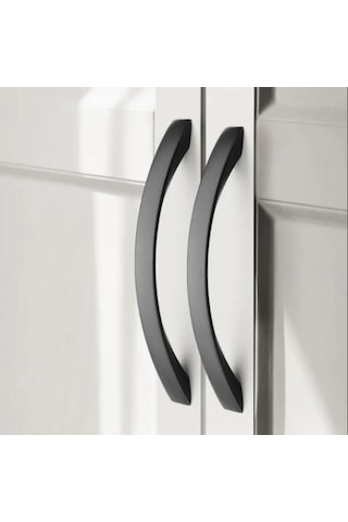 Marelli Rossa Black Siyah 160 Mm Mobilya Dolap Kulbu