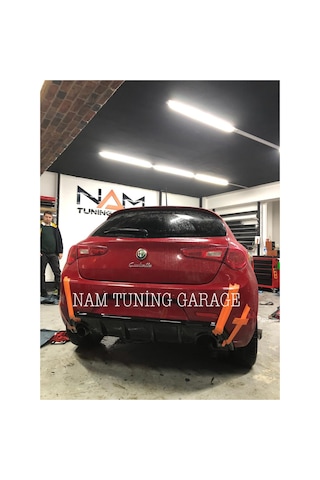 Alfa Romeo Giulietta Difüzör Çift Çıkış Plastik Parlak Siyah Nam Tunıng Garage