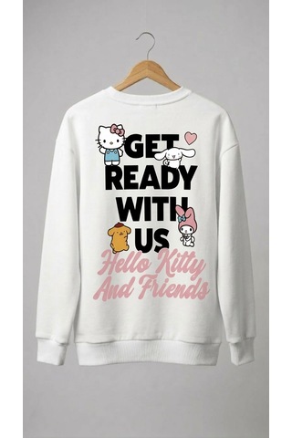Emila Kids Hello Kitty Kız Çocuk Sweatshirt Beyaz
