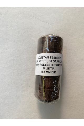 Kahverengi Makaralı İnce Tesbih İpi...350 Metre . 80 Gramdır..