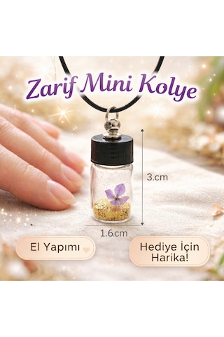 2cc Çevirmeli Su Geçirmez Kapak 3cm Gerçek Cam Şişe Kolye İlaç Tohum Dilek Kapsül Siyah