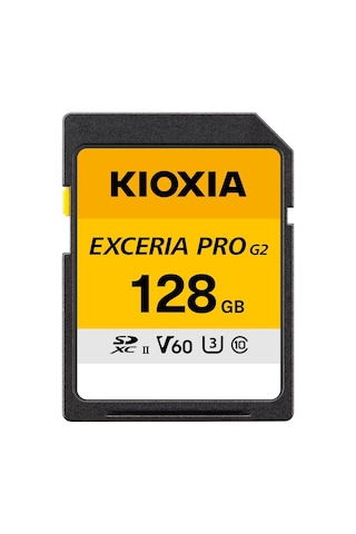 Excerıa Pro G2 128gb Sdxc Uhs-ıı Hafıza Kartı - V60 U3 C10-300mb/s Okuma 170mb/s Yazma - 8k 4k Video Kayıt - İçerik Üretimi