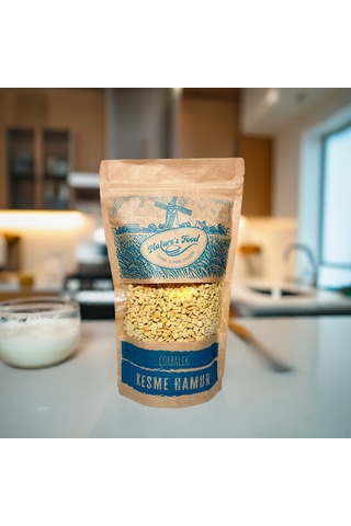 Kesme Hamur 400gr - Tam Buğday Unu, Süt, Yumurta, Tuz.