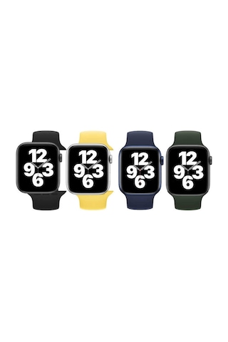 Watch Ultra 49mm Kordon Uyumlu Krd-31 Solo Loop Large Strap Kayış Clo- Kırmızı