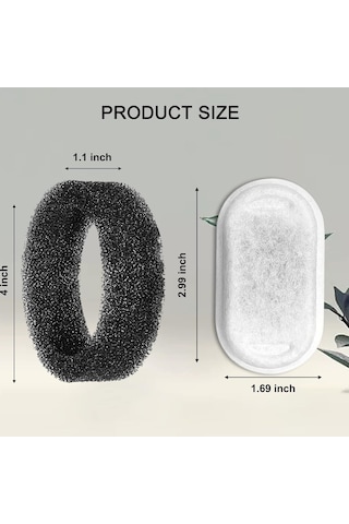 Cat Su Çeşmesi Filtreleri 108/3.2l Ve 74oz/2l Paslanmaz Çelik Pet Su Sebili Çeşme Filtreleri, 16 Süngerli 16 Kedi Çok Renkli