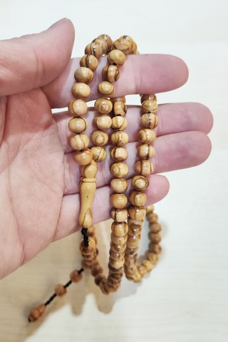 Zeytin Ağacı 99'lu Tesbih Koyu Sarı