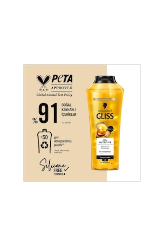 Oil Nutritive Besleyici Şampuan Yıpranmış Saçalar 400 Ml