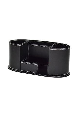 Mimaks Dk-27 4 Bölmeli Suni Deri Kalemlik Masa Seti