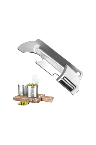 Cilalı Paslanmaz Çelik Konserve Açacağı Katlanabilir Gümüş