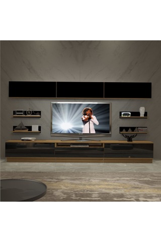 Decoraktiv Trendstyle 8ys Mdf Tv Ünitesi Tv Sehpası Pera - Siyah