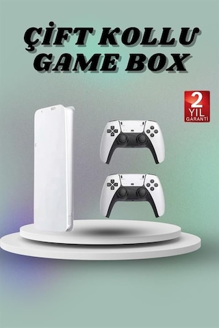 Game - 291 - Box 3d Çift Oyun Kollu 4k Hd Ekran 20000'den Fazla Oyun Seçeneği - Csmo-tex - 2.4g Kablosuz
