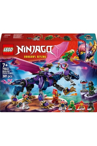 LEGO® NINJAGO® Usta Ejderha Rontu 71842 - 7 Yaş ve Üzeri Çocuklar için 4 Minifigür İçeren Yaratıcı Oyuncak Yapım Seti (381 Parça)