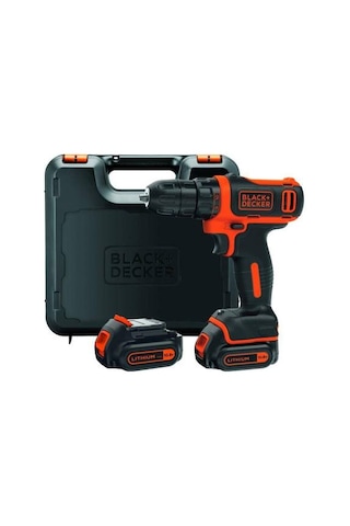 Black+Decker BDCDD12KB-QW 10.8V 1.5 Ah Li-ion Çift Akülü Matkap Vidalama