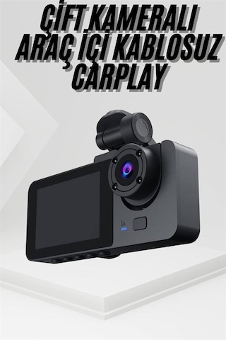 3 Kameralı 2 İnç 1080p Araç İçi Kamera Sürüş Kamerası Carplay - Lisinya Standart
