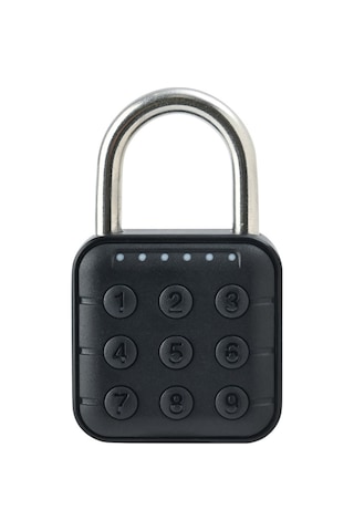 Yaozixa Sy13 Model Siyah Akıllı Kilit - 6 Haneli Şifre Kilidi, Cr2032 Pil İle Çalışır Pil Dahil , Ip67 Su Geçirmez, Çinko Alaşımlı Gövde