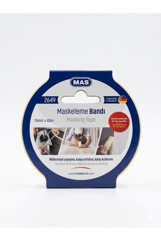 Krepe Maskeleme Bantı 19 Mm X 40 M 2649