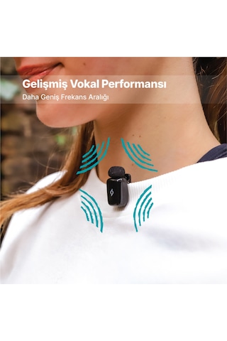 Gomic Mini Tak&çalıştır,gürültü Engelleme,profesyonel 2'li Evrensel Kablosuz Yaka Mikrofon Kit