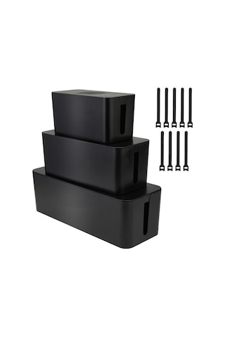 Kablo Yönetim Düzenleyici Kutu Güç Şeritleri Hider Güç Kabloları Masa, Tv, Bilgisayar, Usb Hub, Kablolar Üçl