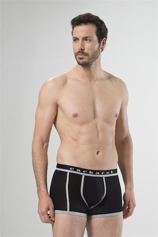 Cacharel 1322 Ikili Boxer - Siyah/Gri Melanj