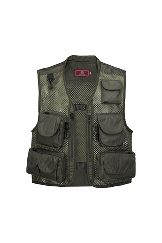 Artfulabode Yeşili Yeşil Yeleği Yeleği Yaz Ordu Kuruyan Koyu Hızlı Fotoğrafçılığı Çok Cepli Ceket Bel Balıkçılık Ağ Zj Koyu Yeşil